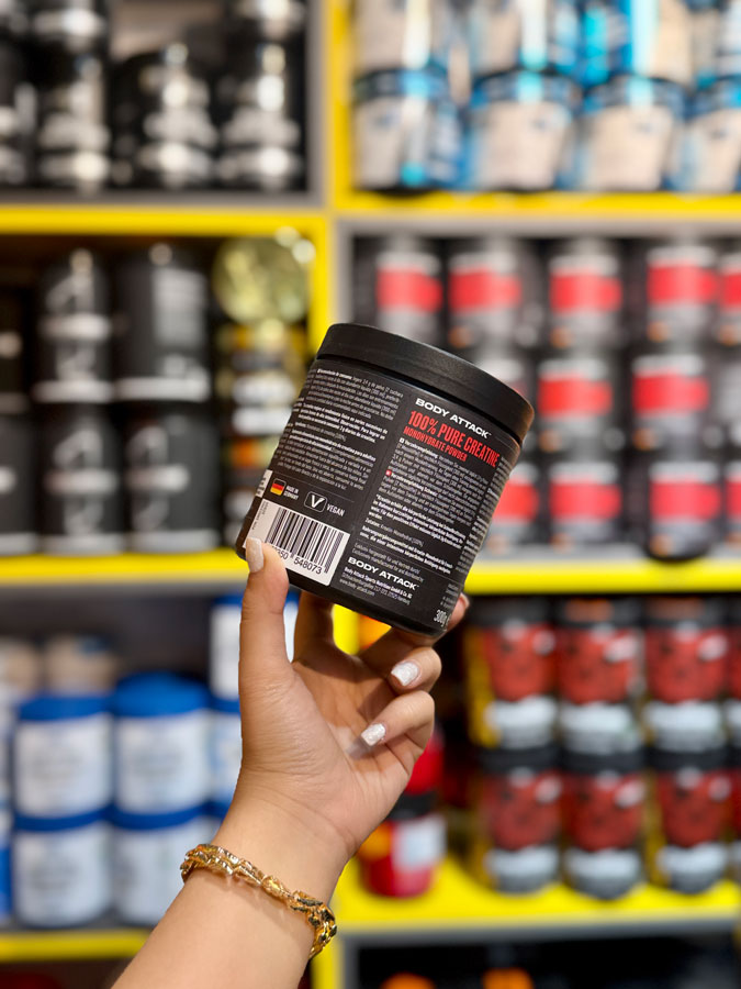 کراتین مونوهیدرات پیور بادی اتک (۳۰۰g) | BODY ATTACK 100% PURE CREATINE کراتین مونوهیدرات پیور بادی اتک (۳۰۰g) | BODY ATTACK 100% PURE CREATINE