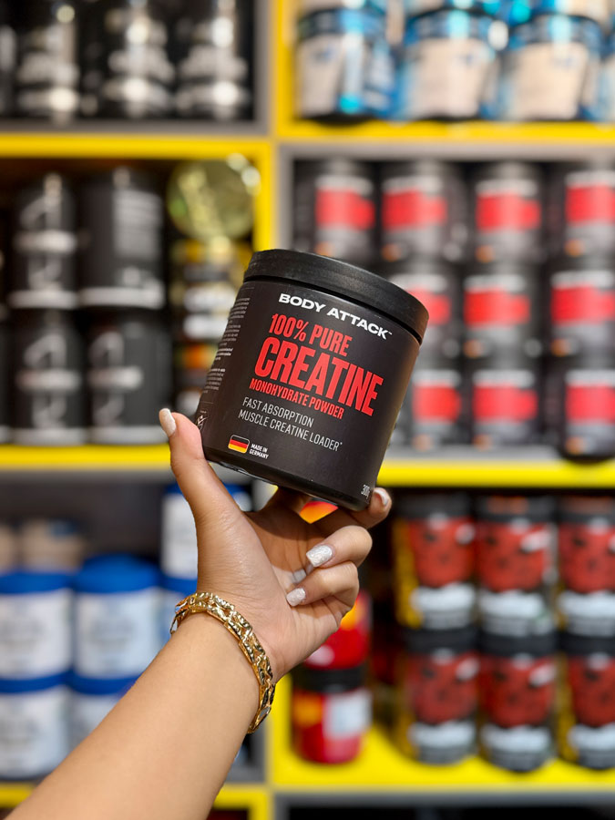 کراتین مونوهیدرات پیور بادی اتک (۳۰۰g) | BODY ATTACK 100% PURE CREATINE کراتین مونوهیدرات پیور بادی اتک (۳۰۰g) | BODY ATTACK 100% PURE CREATINE