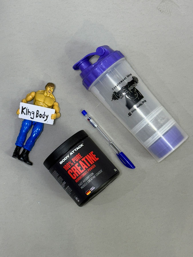 کراتین مونوهیدرات پیور بادی اتک (۳۰۰g) | BODY ATTACK 100% PURE CREATINE کراتین مونوهیدرات پیور بادی اتک (۳۰۰g) | BODY ATTACK 100% PURE CREATINE