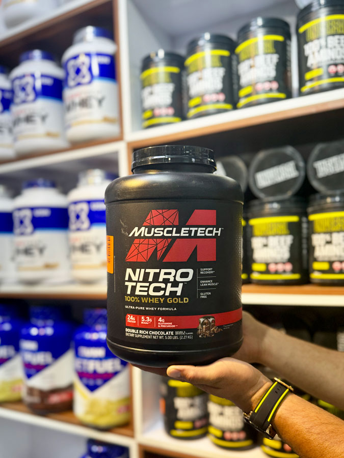 پروتئین نیتروتک وی گلد ماسل تک (2.27KG) | Nitrotech Whey Gold Muscle Tech Protein پروتئین نیتروتک وی گلد ماسل تک (2.27KG) | Nitrotech Whey Gold Muscle Tech Protein