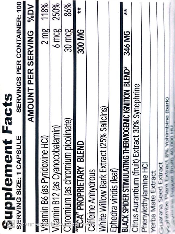 قرص چربی سوز بلک اسپایدر 25 کلوما فارما (100عددی) | BLACK SPIDER 25 Cloma Pharma قرص چربی سوز بلک اسپایدر 25 کلوما فارما (100عددی) | BLACK SPIDER 25 Cloma Pharma