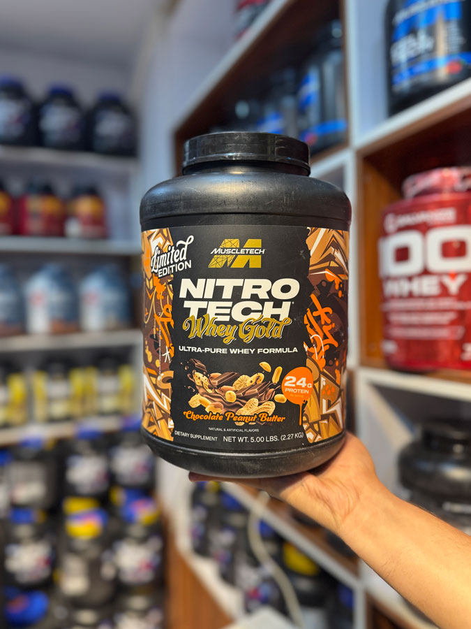 پروتئین وی نیترو تک وی گلد لمیتد ادیشن ماسل تک (۲٫۳۲KG) | MuscleTech Nitro-Tech Whey GOLD LIMITED پروتئین وی نیترو تک وی گلد لمیتد ادیشن ماسل تک (۲٫۳۲KG) | MuscleTech Nitro-Tech Whey GOLD LIMITED