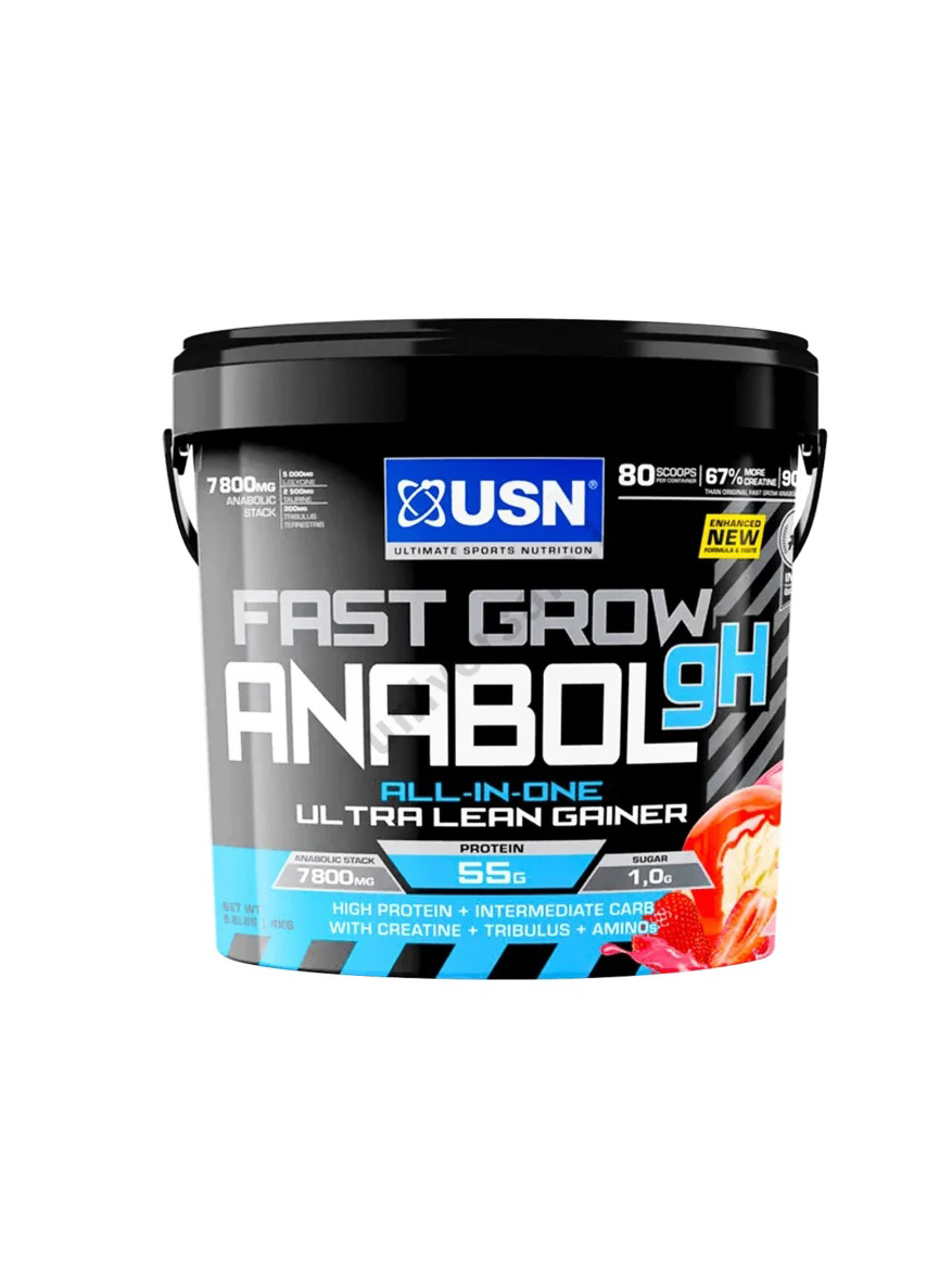 گینر فست گرو آنابول جی اچ یو اس ان (4kg) | Gainer USN Fast Grow GH