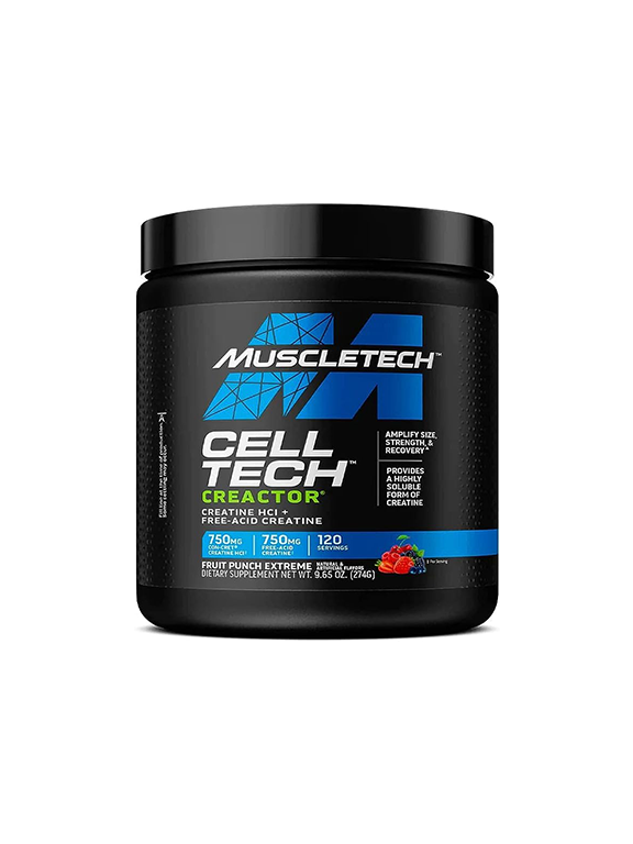 کراتین سل تک هیدرو کلوراید کرکتور ماسل تک (274g) | MuscleTech Cell Tech Creactor کراتین سل تک هیدرو کلوراید کرکتور ماسل تک (274g) | MuscleTech Cell Tech Creactor