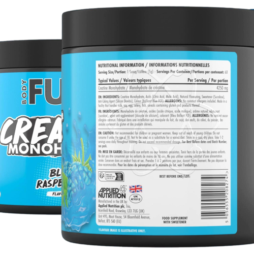 کراتین مونوهیدرات بادی فیول اپلاید طعم دار (300گرم) Applied Nutrition BodyFuel Creatine Monohydrate کراتین مونوهیدرات بادی فیول اپلاید طعم دار (300گرم) Applied Nutrition BodyFuel Creatine Monohydrate