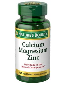 کپسول کلسیم منیزیم زینک نیچرز بونتی (100عددی) | CALCIUM MAGNESIUM ZINC NATURE BOUINTY