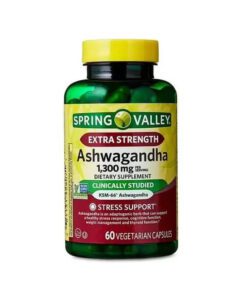 آشواگاندا 1300 میلی گرم اسپرینگ والی (60عددی) | SPRING VALLEY ASHWAGANDHA
