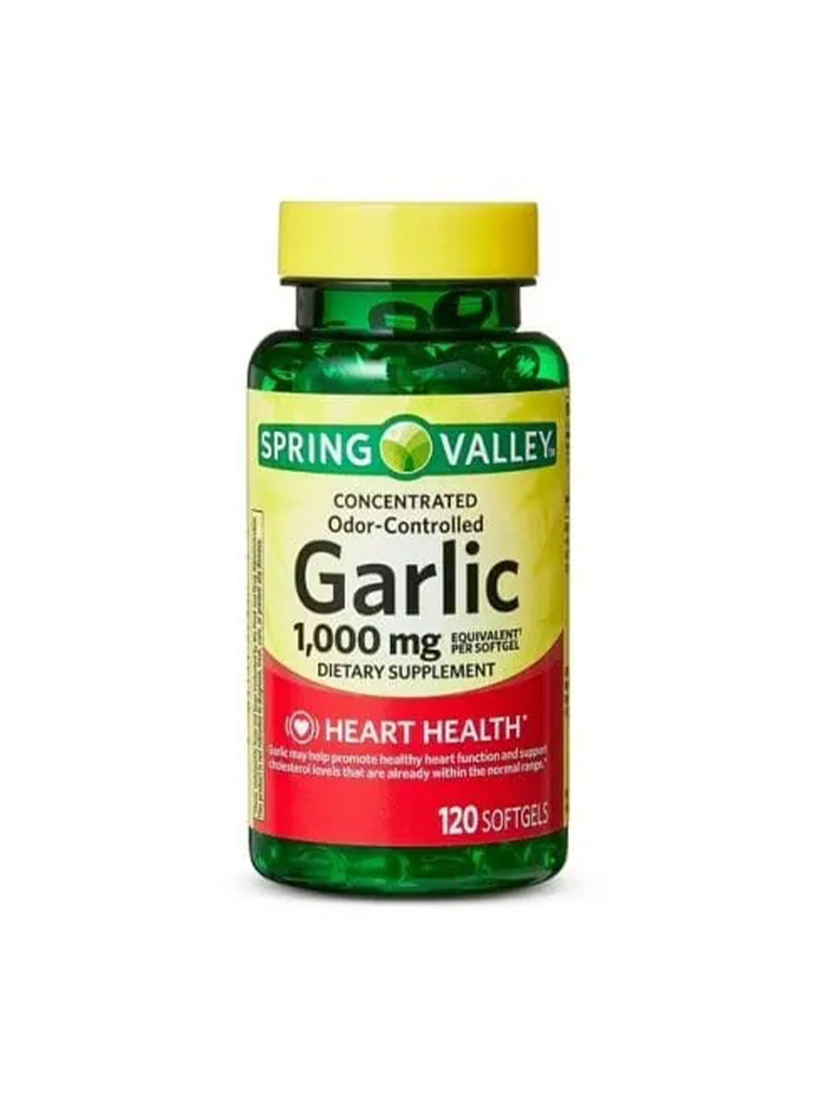 سیر 1000 میلی گرم اسپرینگ والی (120عددی) | Spring Valley Garlic 1000 mg