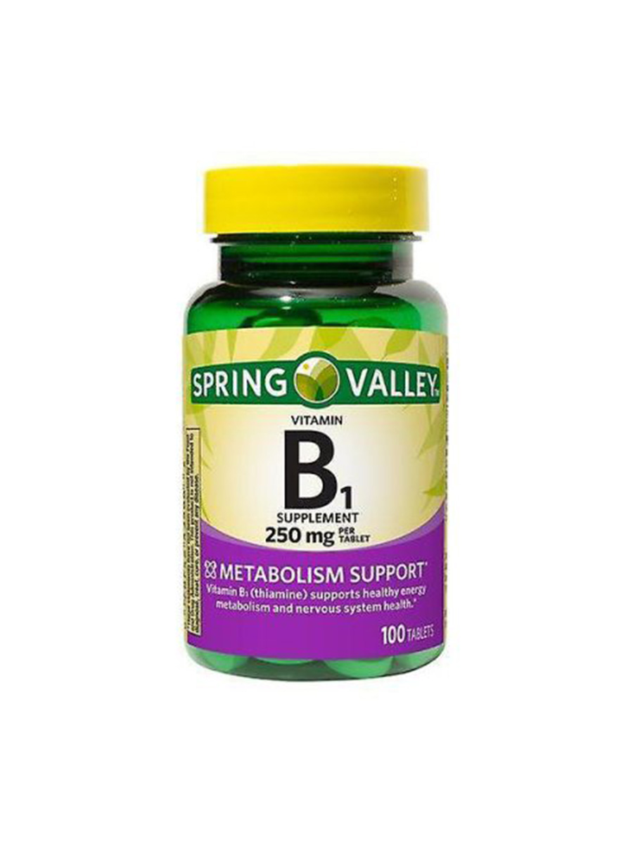 قرص ویتامین B1 اسپرینگ والی (100عددی) | Spring Valley Vitamin B1