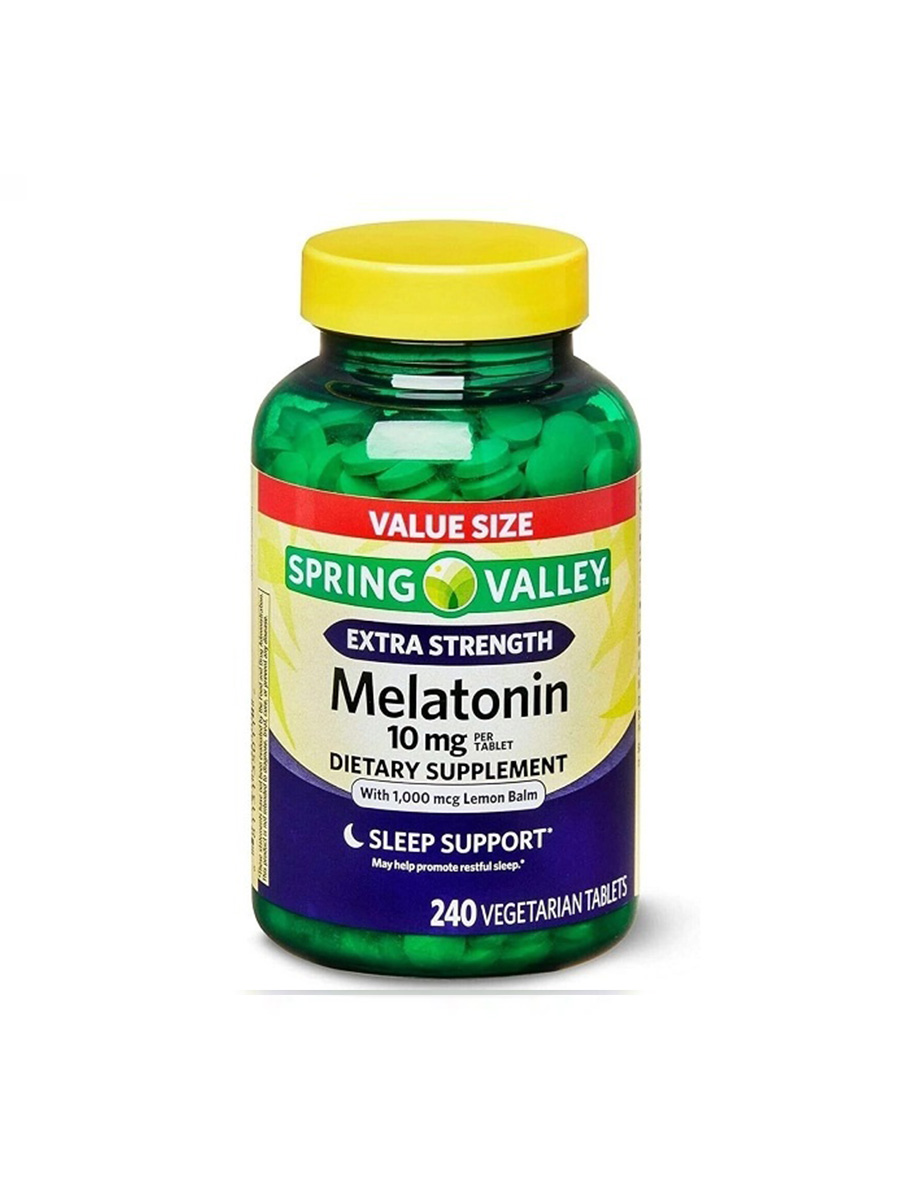 ملاتونین اسپرینگ والی 10 میلی گرم (240عددی) | Spring Valley Melatonin 10MG