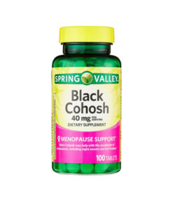 مکمل Spring Valley Black Cohosh 40mg یک محصول گیاهی شناخته‌شده است که از ریشه گیاه Cimicifuga racemosa (کوهوش سیاه) تهیه شده. این گیاه قرن‌ها در طب سنتی آمریکای شمالی برای حمایت از سلامت زنان، به‌ویژه در دوران یائسگی، استفاده می‌شده است. ترکیبات فعال موجود در کوهوش سیاه می‌توانند به تنظیم هورمون‌ها و کاهش علائم یائسگی مانند گرگرفتگی، تعریق شبانه و تغییرات خلقی کمک کنند. برند اسپرینگ والی این مکمل را با دوز استاندارد 40 میلی‌گرم در هر کپسول عرضه کرده است که برای مصرف روزانه و ایمن طراحی شده است.