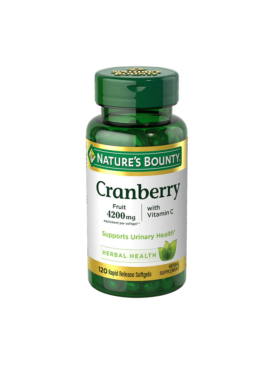 کپسول کرن بری 4200 میلی با ویتامین سی نیچرز بونتی (120عددی) | NATURES BOUNTY CRANBERRY VIT C