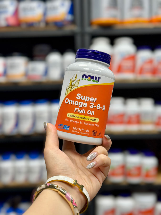 سوپر امگا 3 6 9 ناو فودز سوپر امگا 3 6 9 ناو فودز (180عددی) | NOW Super Omega 3 6 9 Fish Oil