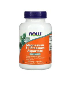 منیزیم و پتاسیم آسپارتات ناو فودز (120عددی) | NOW Foods Magnesium & Potassium Aspartate