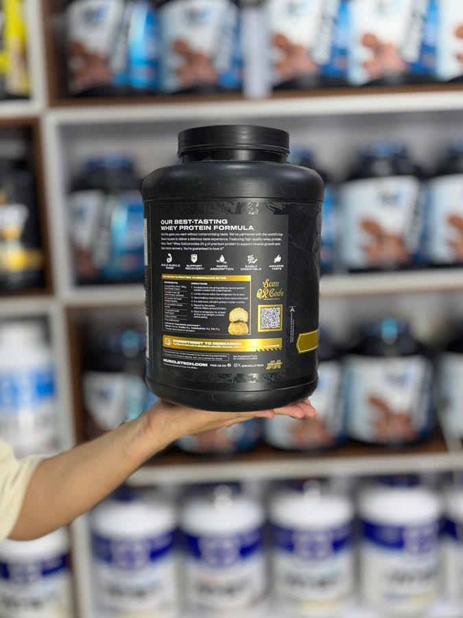 نیتروتک-گلد-ماسلتک. پروتئین نیتروتک وی گلد ماسل تک (2.27KG) | Nitrotech Whey Gold Muscle Tech Protein