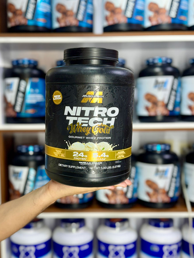 نیتروتک-گلد-ماسلتک پروتئین نیتروتک وی گلد ماسل تک (2.27KG) | Nitrotech Whey Gold Muscle Tech Protein