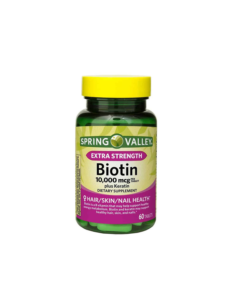 بیوتین-اسپرینگ-والی-(عددی60)--Spring-Valley-Biotin-10000-Mcg بیوتین اسپرینگ والی (عددی60) | Spring Valley Biotin 10000 Mcg