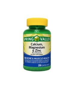 کلسیم، منیزیم و زینک پلاس ویتامین د3 اسپرینگ والی 250 عددی Spring Valley Calcium, Magnesium & Zinc Plus Vitamin D3