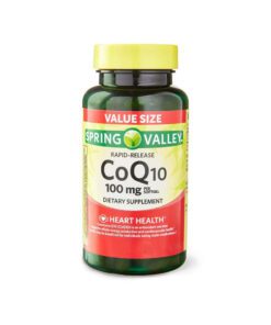 کوآنزیم CoQ10 اسپرینگ والی 120 عددی Spring Valley Rapid-Release CoQ10, 100 mg Softgels