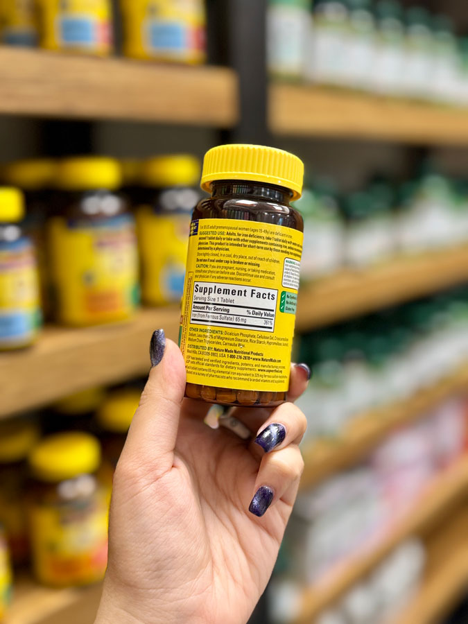 آهن-65-میلی-گرم-نیچرمید-150-عددی آهن 65 میلی گرم نیچرمید | Nature Made Iron 65 mg
