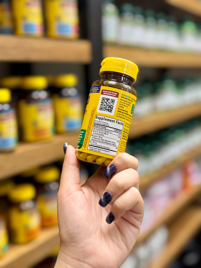 منیزیم-کمپلکس-نیچرمید. منیزیم کمپلکس با ویتامین D3 و زینک 90 عددی نیچرمید | Nature Made Magnesium Complex